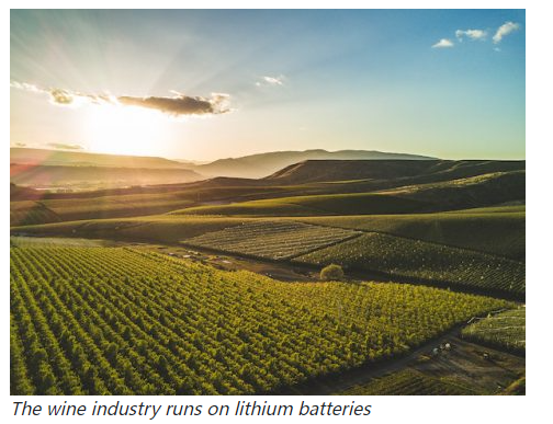 Lithium-ion batteries: the ideal energy solution for the wine industry